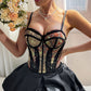 Strappy Underwire Sexy Hot Girl Backless Vest Top Corset Wrap Bust Fishbone Diamond Strap Tank Top