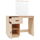 dressing table with LED lighting, 95x50x133.5 cm, solid pine wood