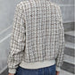 Fashion Plaid Zipper Short Jacket Autumn And Winter Casual Long Sleeve Baseball Clothing Women's Outwear Tops