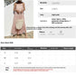 Robe en mousseline de soie imprimée texturée style vacances pour femme