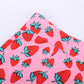 World Bank Cherry Print High Waist Hips Girls Slit Short Skirts