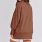 Solid Oversized Sweatshirt Crew Neck Long Sleeve Pullover Hoodies Tops Fashion Fall Women Clothes Winter