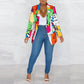 European And American Slim-fit Printed Top Suit Jacket