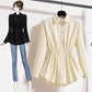 Women's Long Sleeve Casual Fat Hiding Top