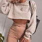 Women's Long Sleeve Crop Top T-Shirts