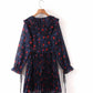 Slim temperament print dress