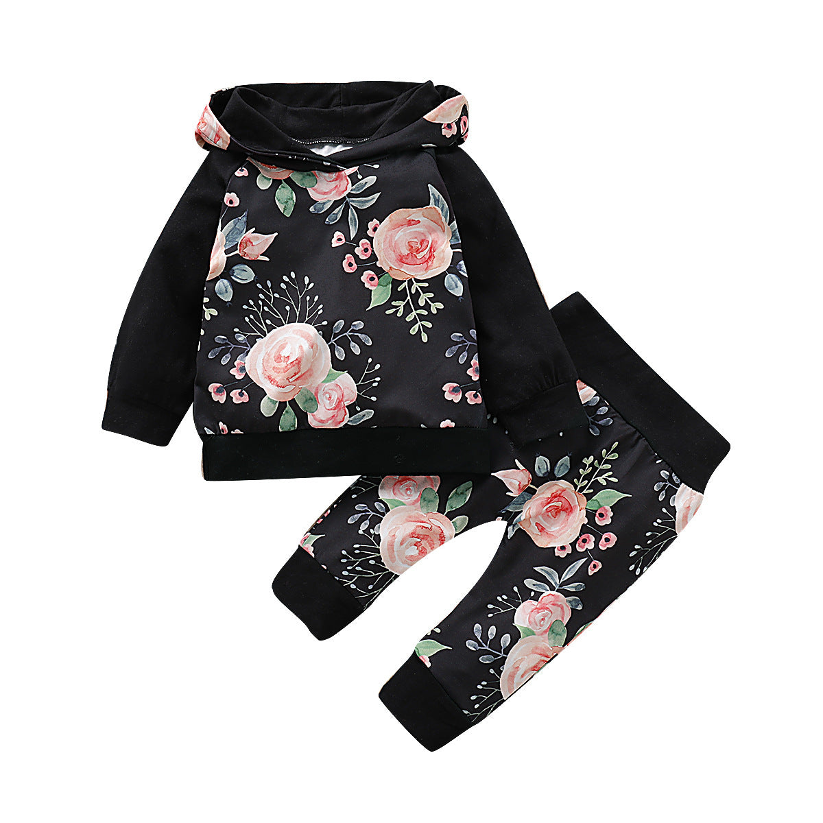 Fashion floral print suit