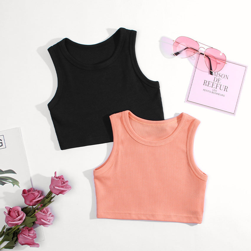 Girls' Vest Summer Ins European And American Short