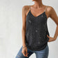 European And American Strap Stitching Chain Elegant Women's Top