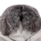 DETACHABLE FUR COLLAR WARM FAUX LEATHER JACKET