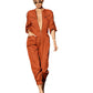 Casual micro - elastic jumpsuit