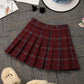 Pleated Skirt High Waist Plaid Skirt Autumn And Winter A-line Skirt