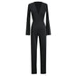 Women's deep V-neck Jumpsuit pants