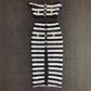 Women's Fashion Shoulder-baring Two-piece Set
