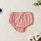 Ensemble trois pièces pour fille, robe sans manches, haut, short, coiffe, motif gaufré
