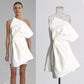 Fashionable Asymmetric Tube Top Dress Women