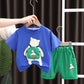 Children's Summer Cartoon Casual Short-sleeved Shorts Suit