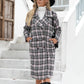 Long Double-breasted Cashmere Coat With Suit Collar