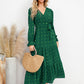 Solid Color Wide Hem Casual Dress Women's Clothing