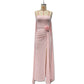 Elegant Solid-color Sexy Strapless Bodycon Floor-length Evening Gown For Women