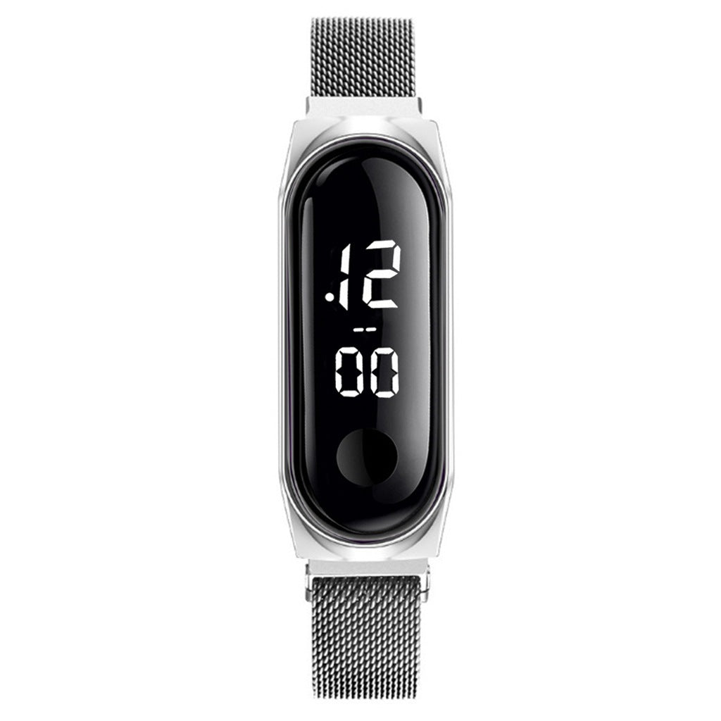 Korean Fashion Simple Ladies Magnet Buckle Mesh Strap Watch