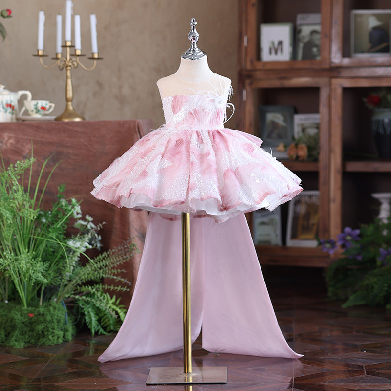 Tube Top Girl Host Flower Girl Princess Dress