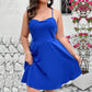Bodycon Over-the-knee With Back-tie Detail Elegant Dress