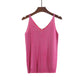 V-neck suspender knitted glitter vest