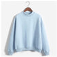 Korean solid color plus velvet sweater ladies