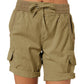 Women's Casual High Waist Cargo Shorts