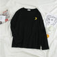 A super - sleeved black cec top for autumn