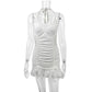 Casual Womens Deep V-neck Halter Dress