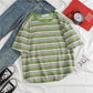 Loose striped top