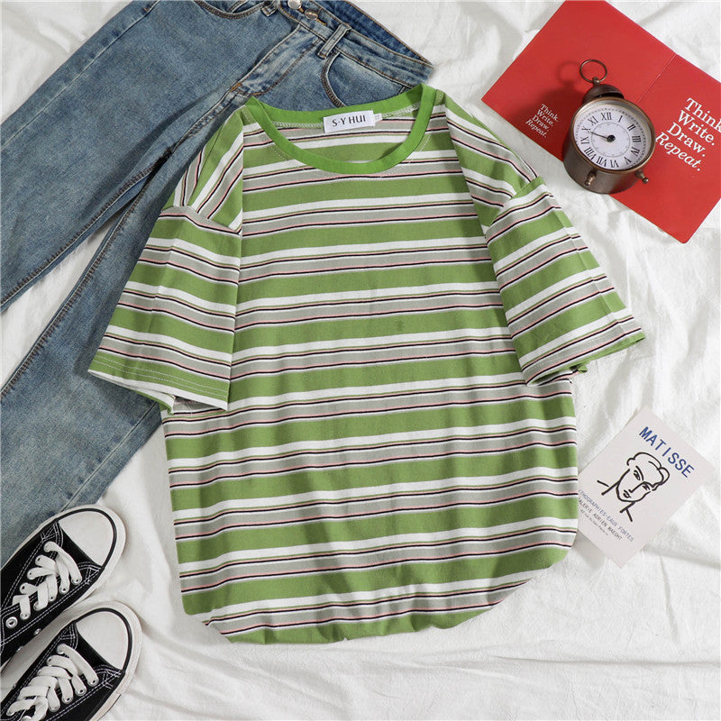 Loose striped top