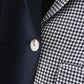 Houndstooth Color Block Suit Casual Jacket