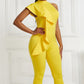 Large swing ruffle jumpsuit