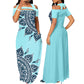 Digital Printing Off-the-shoulder Strap Tube Top Dress
