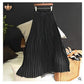 Solid Color High Waist Half-length Skirt Female Elastic Waist Chiffon Skirt