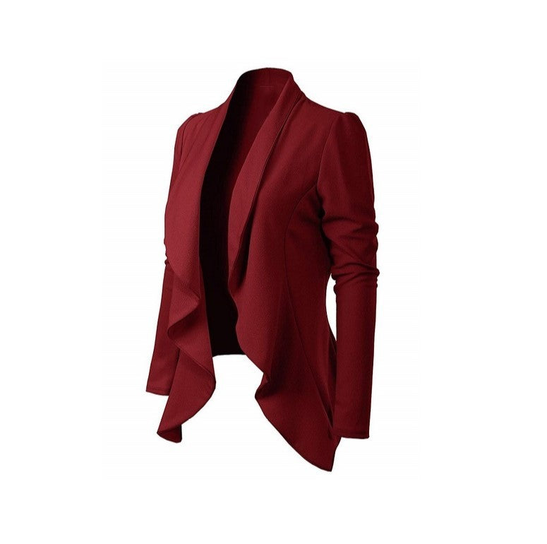 Women's Knitted Long-sleeved Slim Suit Jacket