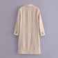 Summer Linen Neutral Wind Coat Mid-length Suit Jacket