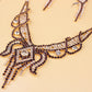 X526 low clearance sale, European and American exaggerated butterfly necklace, Earrings Set Bridal Jewelry