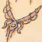 X526 low clearance sale, European and American exaggerated butterfly necklace, Earrings Set Bridal Jewelry
