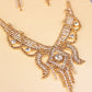 X526 low clearance sale, European and American exaggerated butterfly necklace, Earrings Set Bridal Jewelry