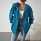 Veste cardigan à capuche décontractée avec poches, manteau de sport ample pour femme, vêtements d'extérieur solides, hiver et automne