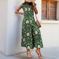 European And American Jumpsuit Printed Wide Leg Jumpsuit