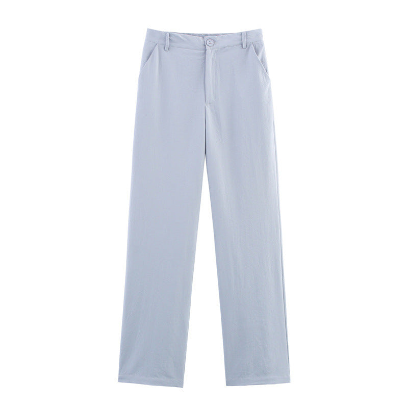Chinese Beaded Belt Single-breasted Vest Top Casual Trousers