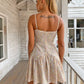 Pofash Print Spaghetti Strap Summer Dress Women V Neck