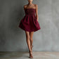 Women's Solid-Colored Strapless Tube Dress