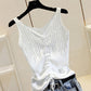 Summer Camisole Women's New Ice Silk Sleeveless Thin Knitted Bottoming Shirt