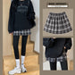 Plaid Fart Curtain Fake Hem Sweater Base Skirt Inner Wear